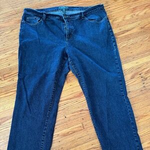 Lauren Ralph Lauren Plus-Size Mid-Rise Straight Jean Size 24